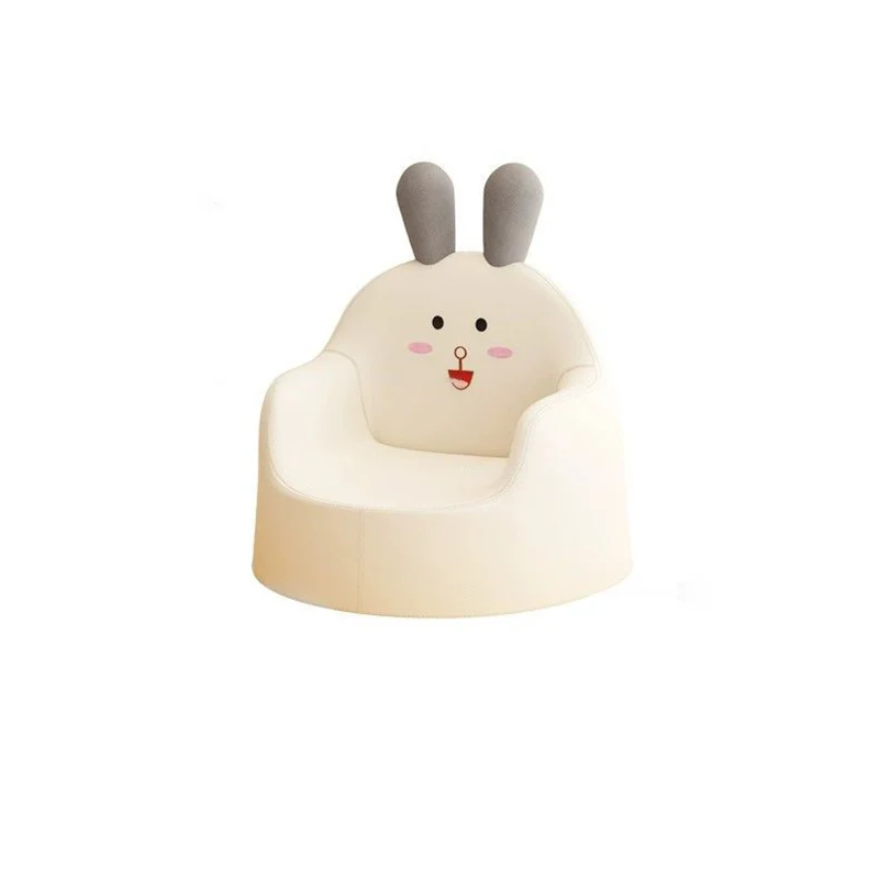 Contemporary Creative Curved Animal-Shaped PU Leather Sponge Kids Accent Chair Backrest Armrest For Living Room