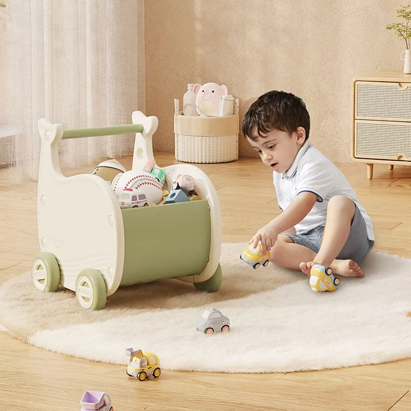 Contemporary Creative Whale-Shaped Eco-Friendly HDPE Movable Kids Storage Cabinet 1-Storage For Living Room & Bedroom