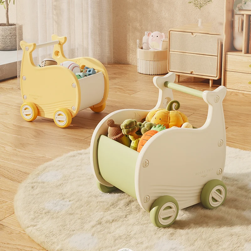 Contemporary Creative Whale-Shaped Eco-Friendly HDPE Movable Kids Storage Cabinet 1-Storage For Living Room & Bedroom
