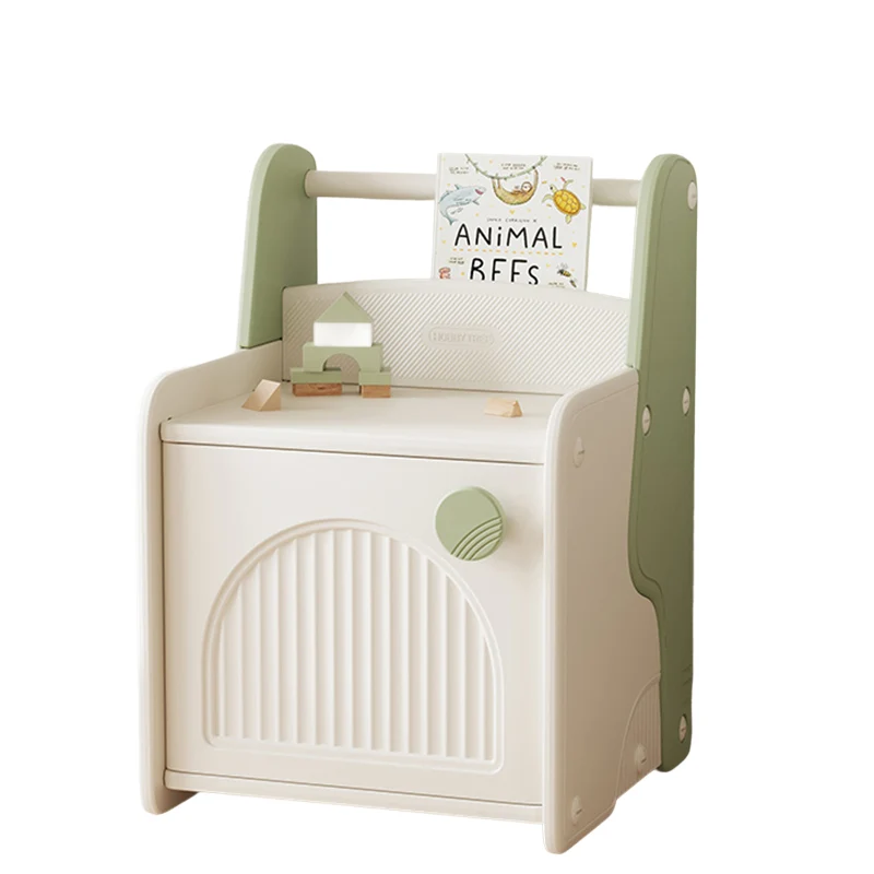 Modern Art Deco Eco-Friendly HDPE Square Kids Storage Cabinet 1-Cabinet For Living Room & Bedroom