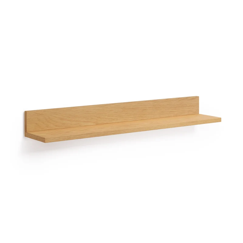 Abilen oak veneer shelf with natural finish, 80 x 15 cm, FSC™ 100% certified