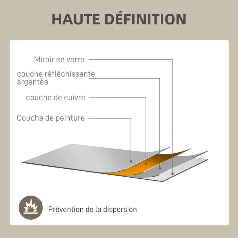 Miroir mural verrière style fenêtre 90 x 2 x 60 cm agrandit et éclaire entrée industriel contemporain en métal noir 21_0001347