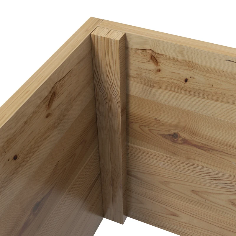 Jardinière treillis surélevée 160 x 55 x 183 cm pour plantes grimpantes grande étagère rustique en bois de sapin naturel 21_0004383