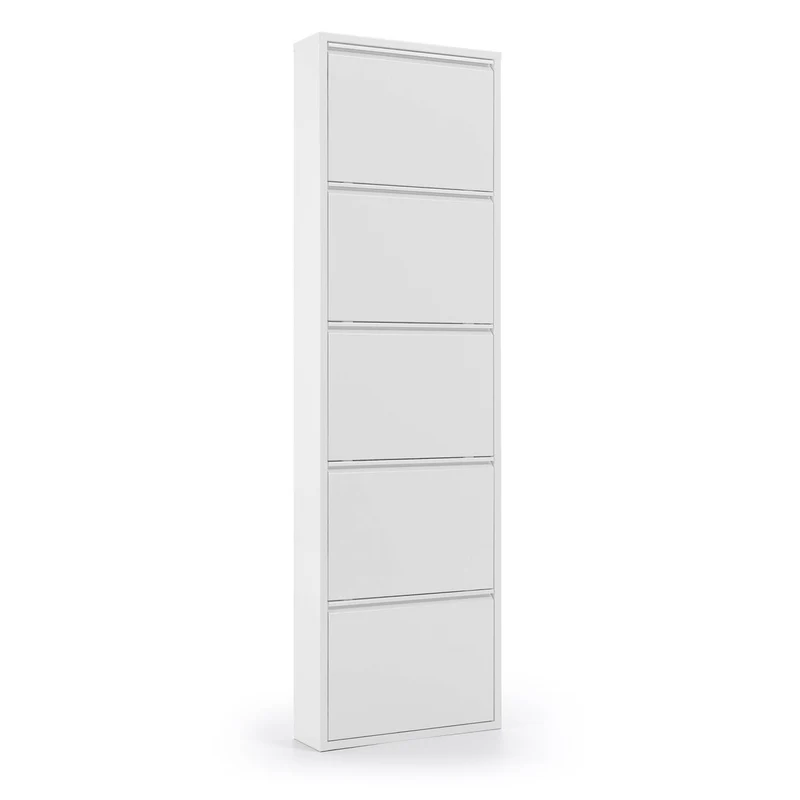 Shoe rack Ode 50 x 168,5 cm 5 doors white