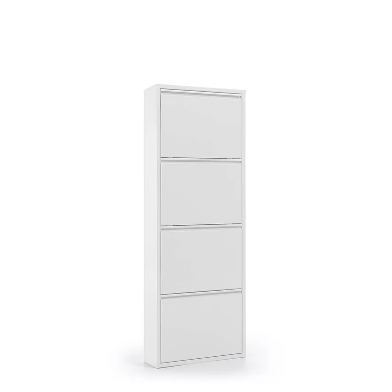Shoe rack Ode 50 x 136 cm 4 doors white