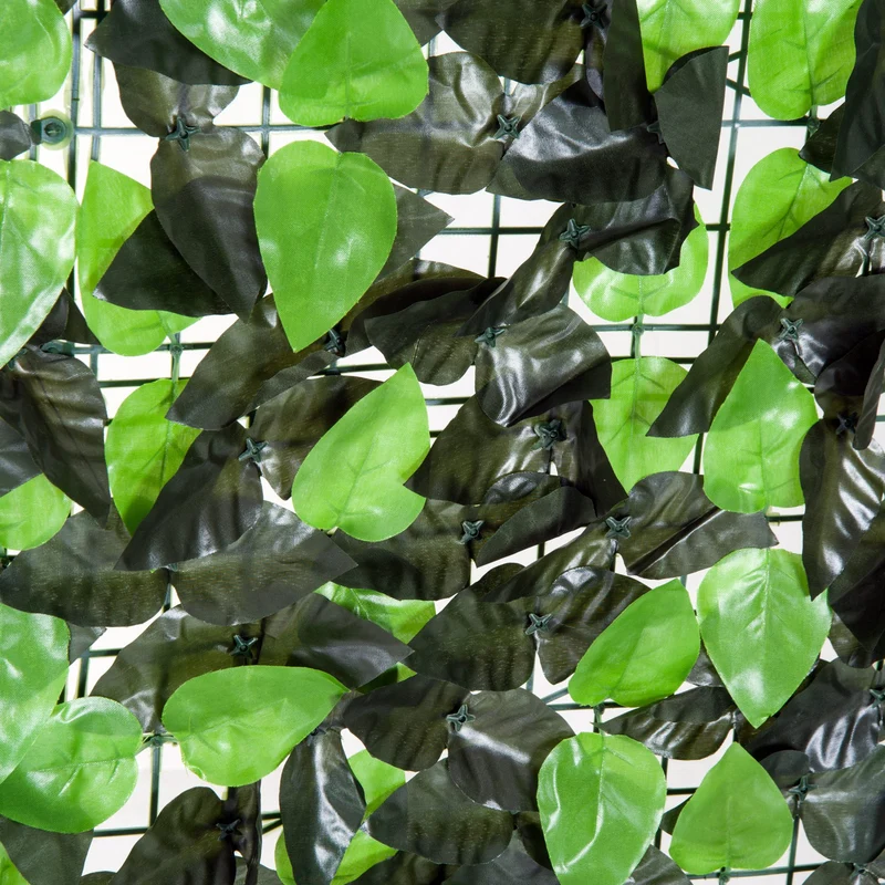 Haie artificielle brise-vue treillis balcons terrasse 300 x 100 cm intimité style contemporain en polyéthylène vert 21_0004015