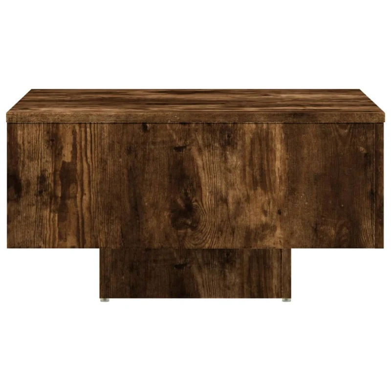 Table basse design moderne et contemporaine 60 x 60 x 31,5 cm bois d'ingénierie marron DEC038458
