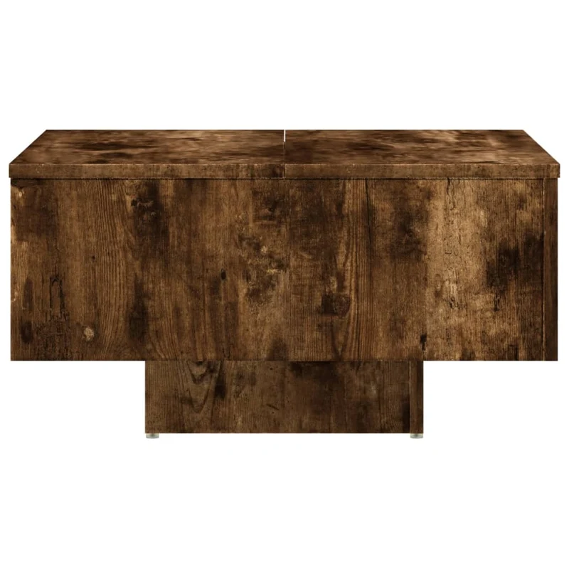 Table basse design moderne et contemporaine 60 x 60 x 31,5 cm bois d'ingénierie marron DEC038458
