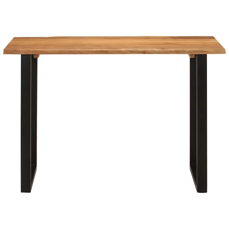 Table de salle à manger design industriel 110 x 50 x 76 cm bois d'acacia et fer DEC036648