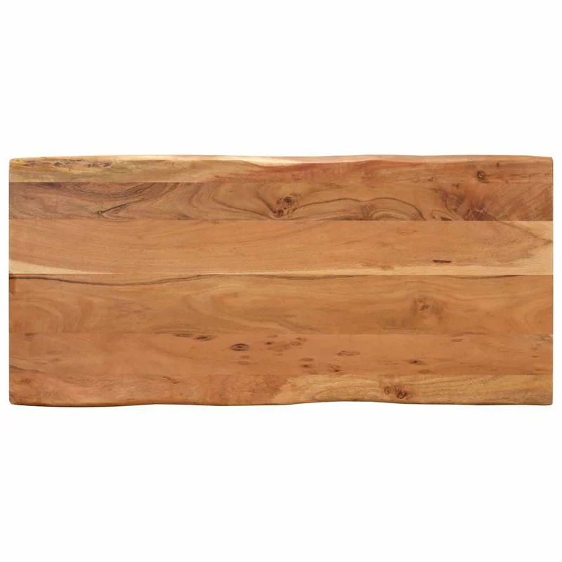 Table de salle à manger design industriel 110 x 50 x 76 cm bois d'acacia et fer DEC036648