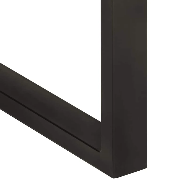 Table de salle à manger design industriel 110 x 50 x 76 cm bois d'acacia et fer DEC036648