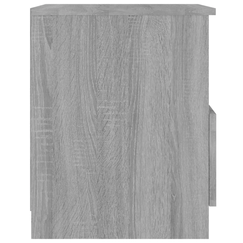Lot de 2 tables de chevet avec tiroir et compartiment ouvert 40 x 40 x 50cm bois d'ingénierie gris DEC035720