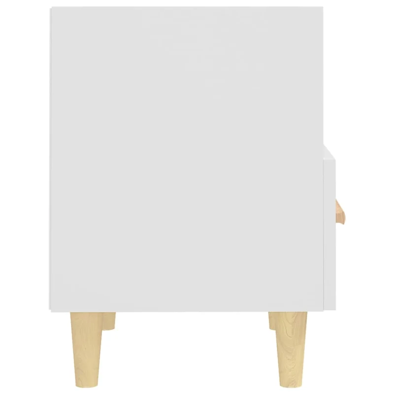 Lot de 2 tables de chevet avec tiroir et compartiment ouvert 40 x 35 x 47 cm bois d'ingénierie blanc DEC034910