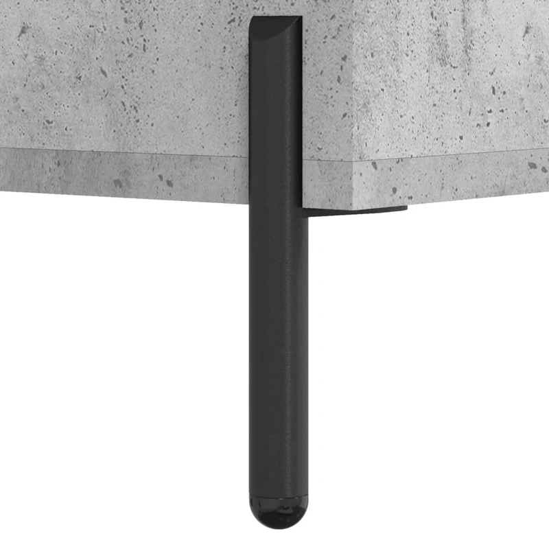 Table de chevet avec deux tiroirs 40 x 35 x 47,5 cm bois d’ingénierie couleur gris DEC033993