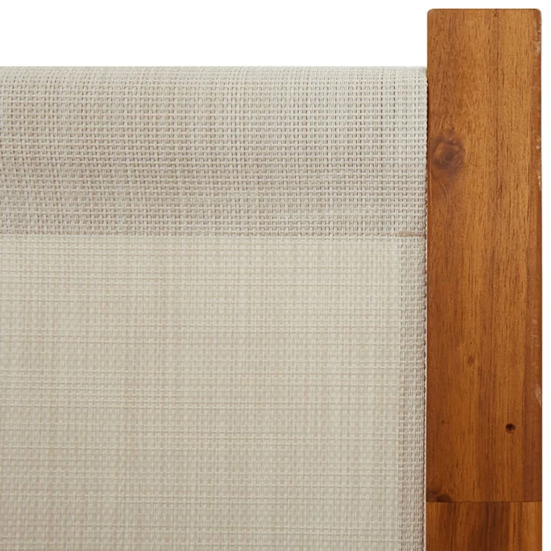 Paravent cloison de séparation pliable en bois d’acacia 420 x 180 cm – gris clair – intérieur & extérieur DEC031075