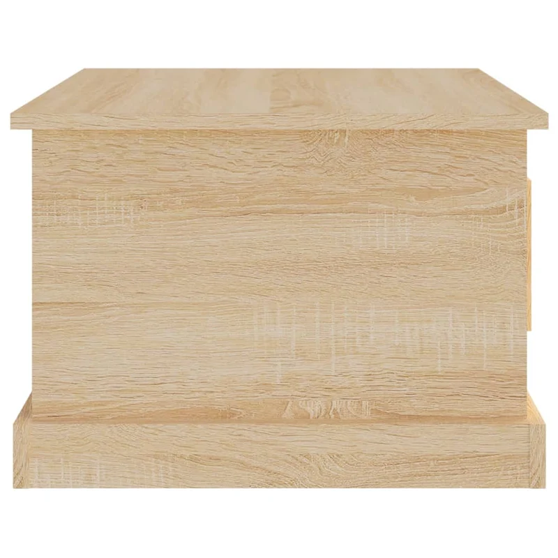 Table basse avec tiroir design moderne et contemporaine 50 x 50 x 35 cm bois d'ingénierie couleur chêne DEC038943
