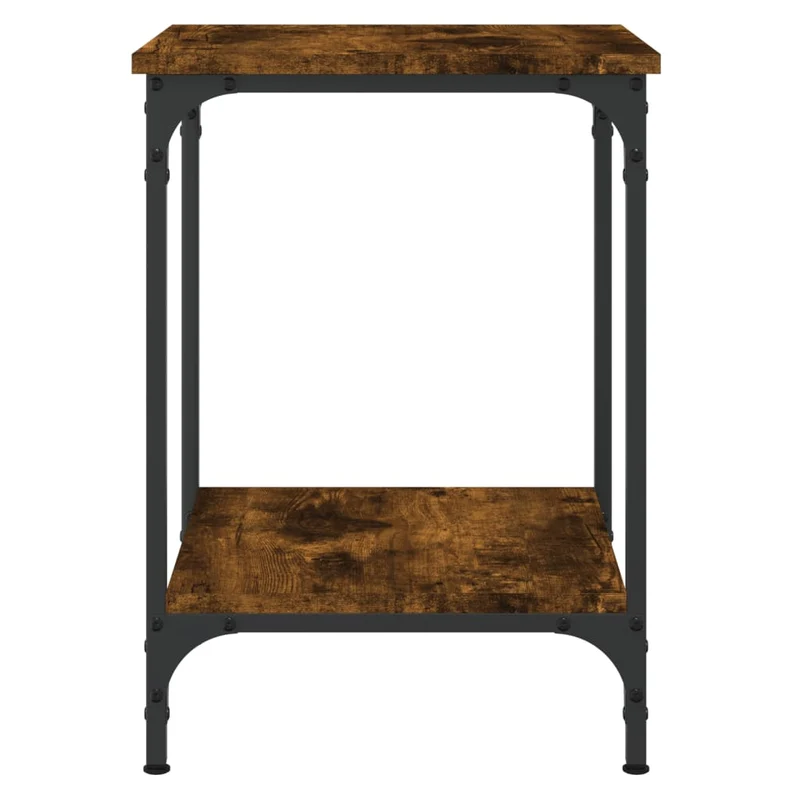 Table basse design moderne et contemporaine 40 x 40 x 55 cm bois d'ingénierie marron DEC038400