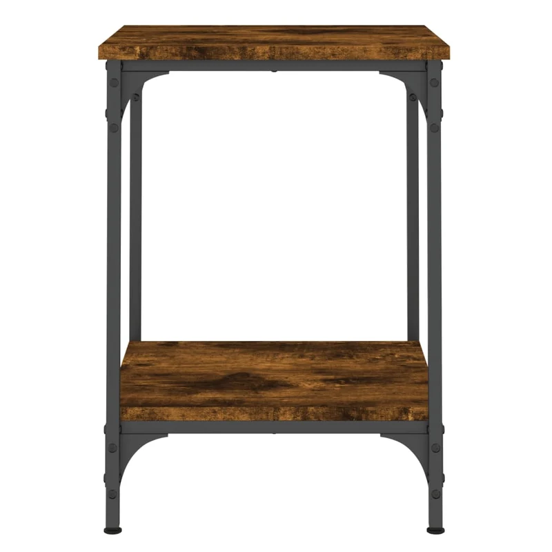 Table basse design moderne et contemporaine 40 x 40 x 55 cm bois d'ingénierie marron DEC038400