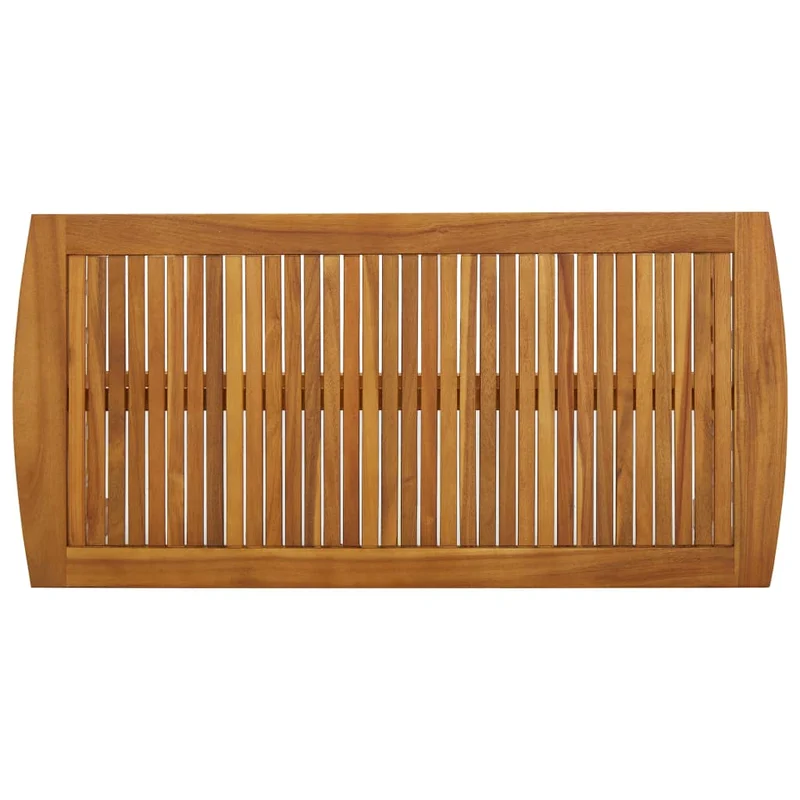 Table basse en bois d’acacia massif huilé – Plateau à lattes – 102 x 50 x 43 cm DEC036970