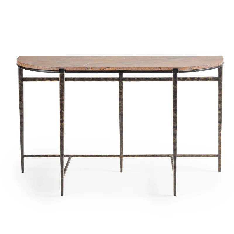 Forest Brown Marble Console Table