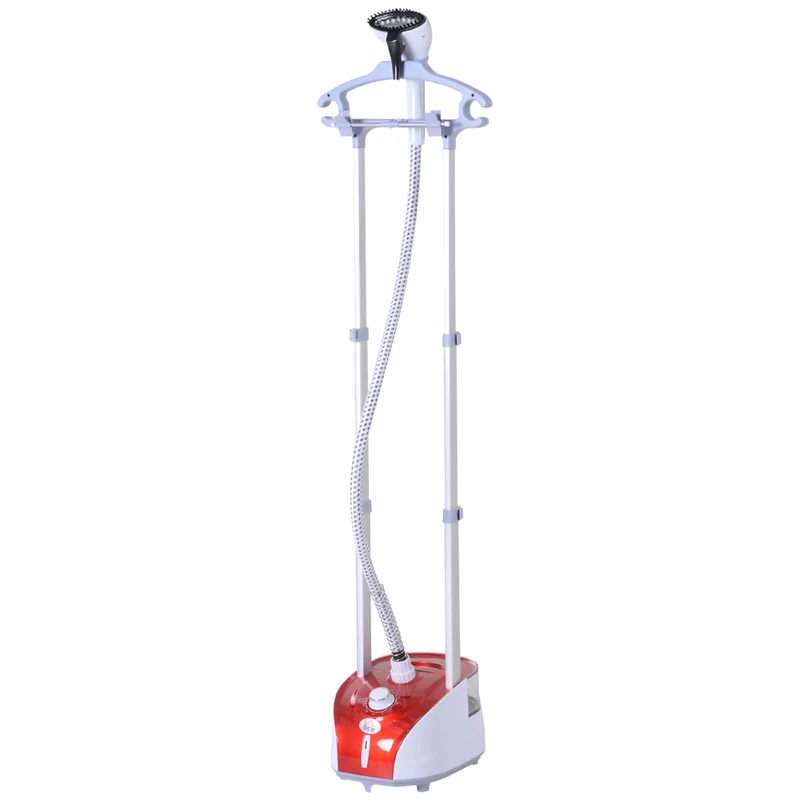 Défroisseur vapeur vertical pour vêtements 35 x 25 x 119 cm préchauffage 38 s autonomie 55 min moderne épuré en PP rouge 21_0005954