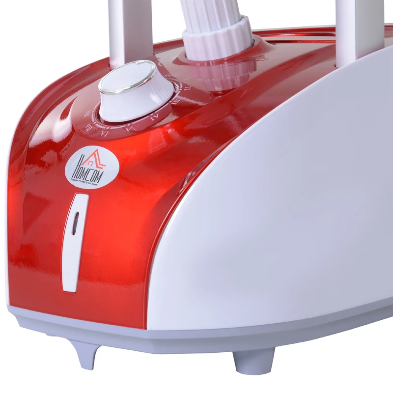 Défroisseur vapeur vertical pour vêtements 35 x 25 x 119 cm préchauffage 38 s autonomie 55 min moderne épuré en PP rouge 21_0005954