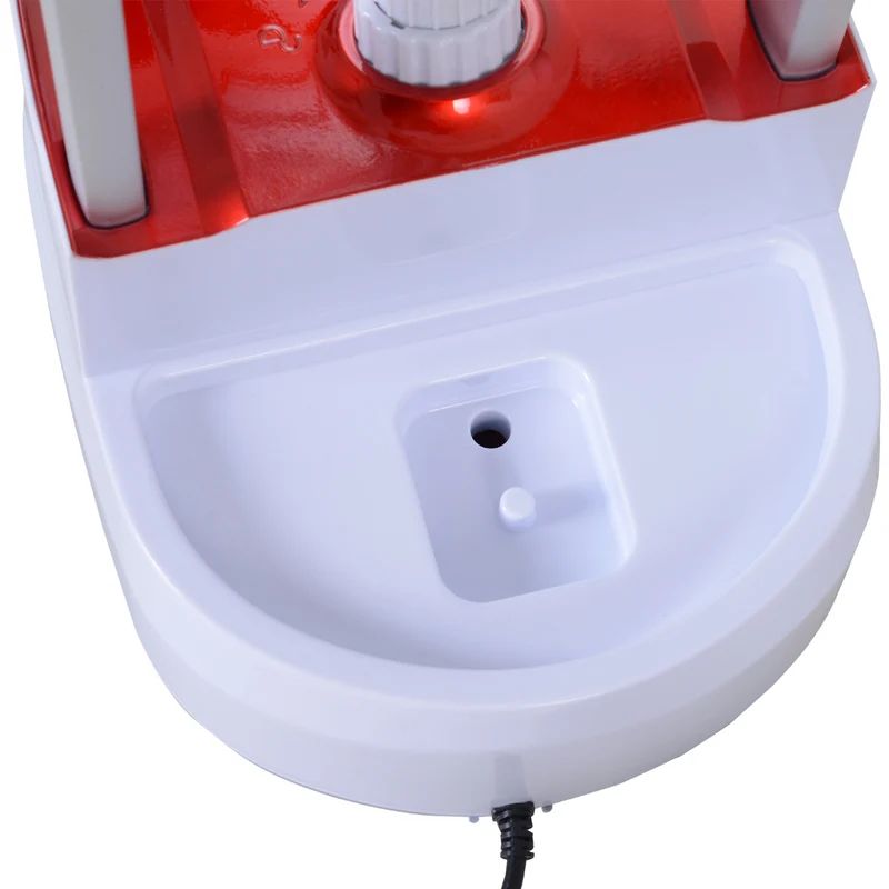 Défroisseur vapeur vertical pour vêtements 35 x 25 x 119 cm préchauffage 38 s autonomie 55 min moderne épuré en PP rouge 21_0005954