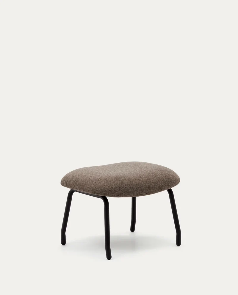Belina Footrest Light Brown & Black Leg