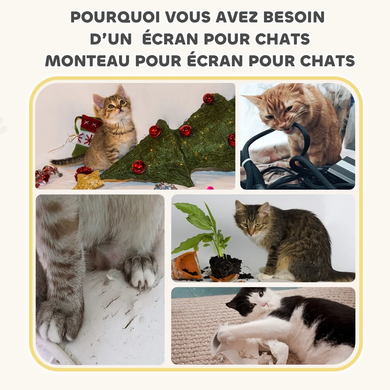 Tonneau à griffer pour chat 45 x 45 x 79 cm 3 niches douillettes grattage protégé meubles moderne épuré en peluche kaki 21_0007649