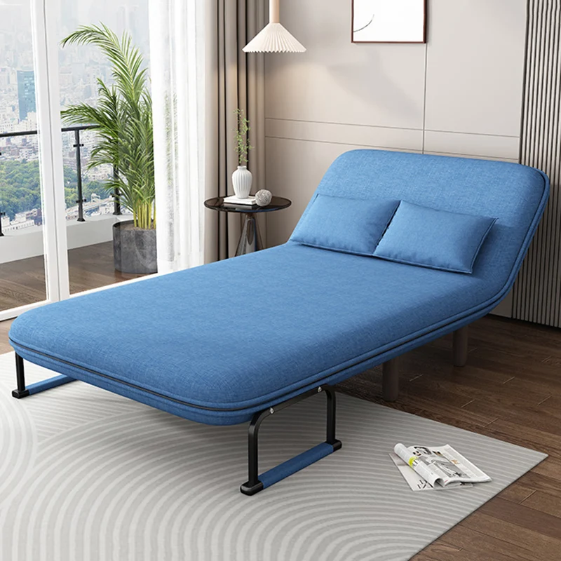 Modern Minimalist Curved Carbon Steel Sponge Linen Solid Wood Accent Chair Backrest Armrest For Living Room