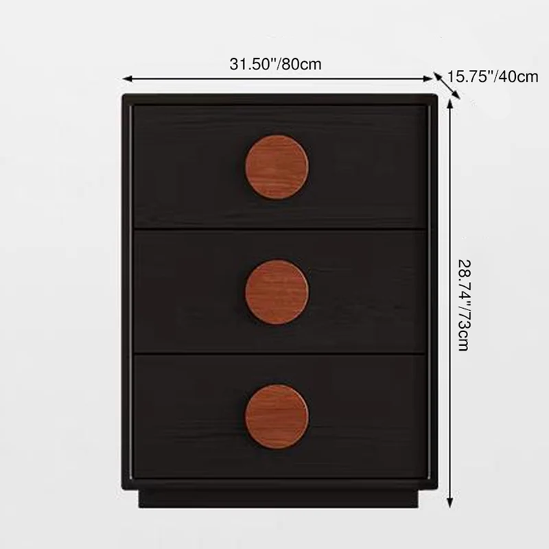 French Style Storage Chest - Formaldehyde-Free Material & Comfortable Handles Storage Cabinet 3/4-Drawer For Living Room & Bedroom