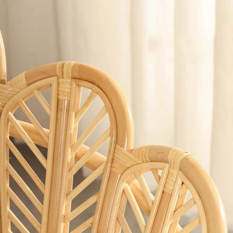 Handcrafted Indonesian Rattan Accent Chair - Boho Handwoven And Breathable Comfort For Living Room & Bedroom
