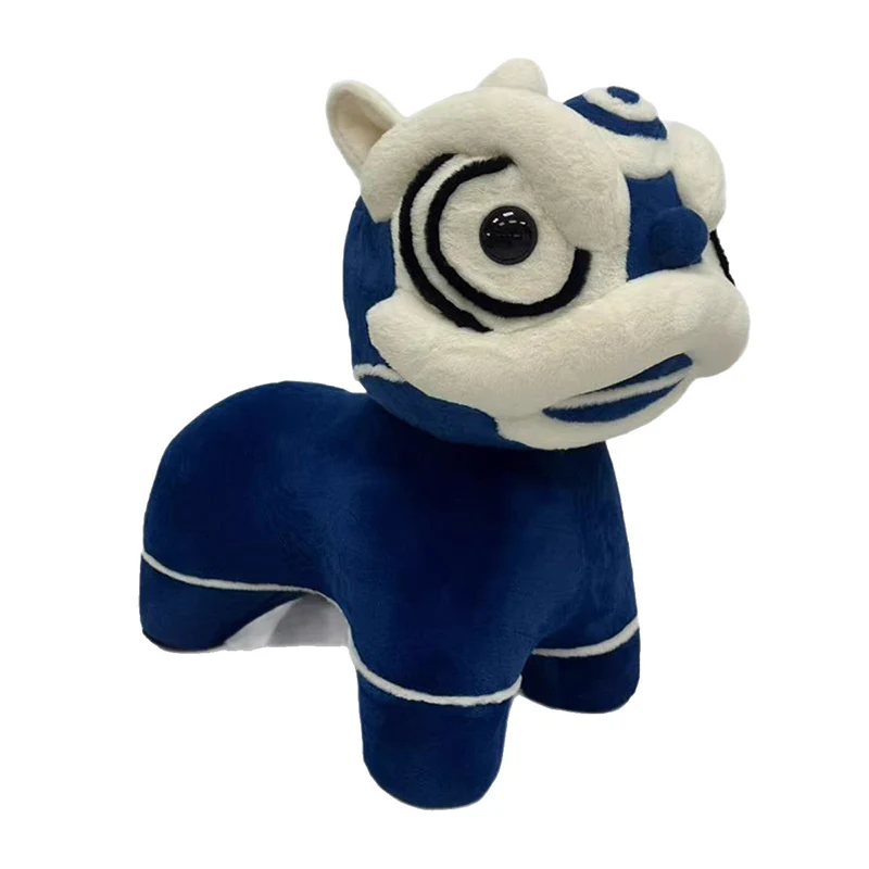 Traditional Chinese Velvet Iron Sponge Lion Dance Shape Stool For Living Room, Bedroom, Entryway