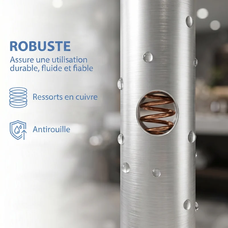 Tabouret de douche 46 x 33 x 39-49 cm hauteur réglable étagère avec barre ventouse épuré contemporain en aluminium gris 21_0000855