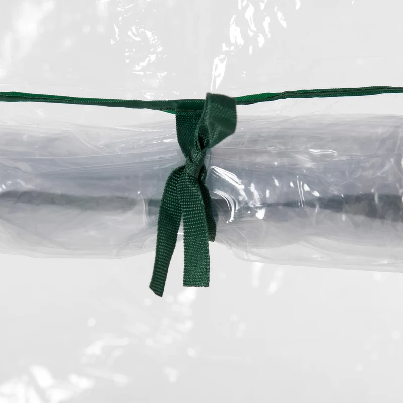 Serre de jardin pour légumes 100 x 50 x 150 cm protection anti-uv porte zippée style moderne épuré en PVC transparent 21_0004171
