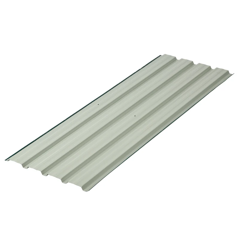 Lot de 12 panneaux bardage 129 x 45 cm prépercés résistants intempéries pour hangar industriel en acier galvanisé vert 21_0005412