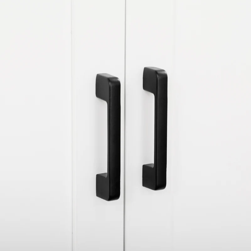 Armoire de cuisine haute 60 x 30 x 170,5 cm 6 étagères réglables anti basculement moderne en panneau de particules blanc 21_0002350