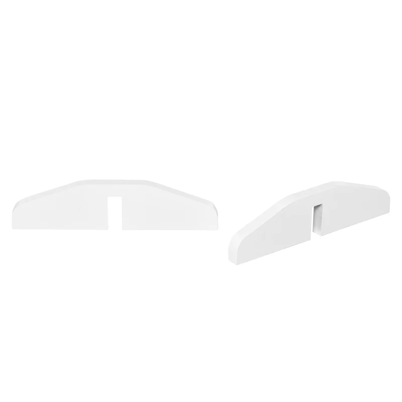 Lot de 2 barrières de sécurité modulable pliable pour animaux 154,5 x 61 x 29,5 cm stable utile moderne en MDF blanc 21_0007505