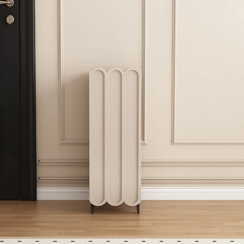 Contemporary Creative Scalloped Edge Rectangular Metal Eco-friendly Board Shoe Storage 4-Tier For Entryway