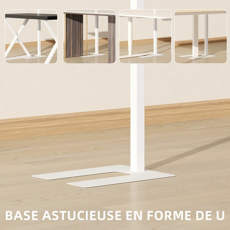 Lampadaire sur pied salon 60 x 32 x 196 cm intensité réglable télécommande soin des yeux minimaliste en métal blanc 21_0007054