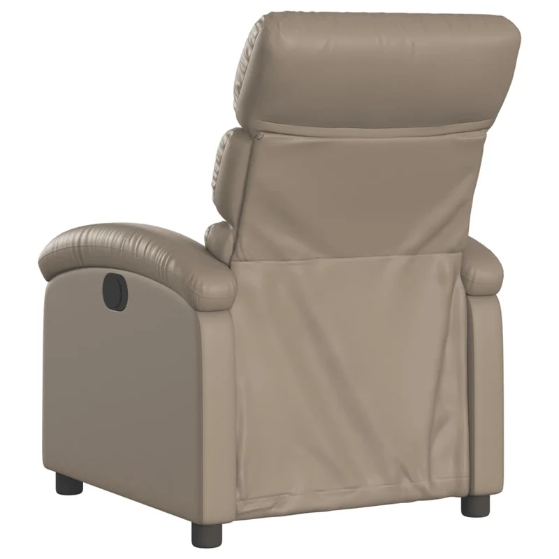 Fauteuil relax TV fonction d'inclinaison électrique très confortable en PVC couleur cappuccino DEC028246