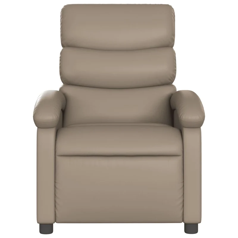 Fauteuil relax TV fonction d'inclinaison électrique très confortable en PVC couleur cappuccino DEC028246