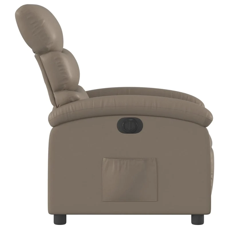 Fauteuil relax TV fonction d'inclinaison électrique très confortable en PVC couleur cappuccino DEC028246