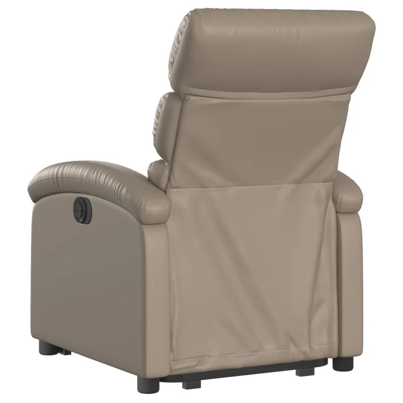 Fauteuil relax TV fonction de levage électrique très confortable en PVC couleur cappuccino DEC028250