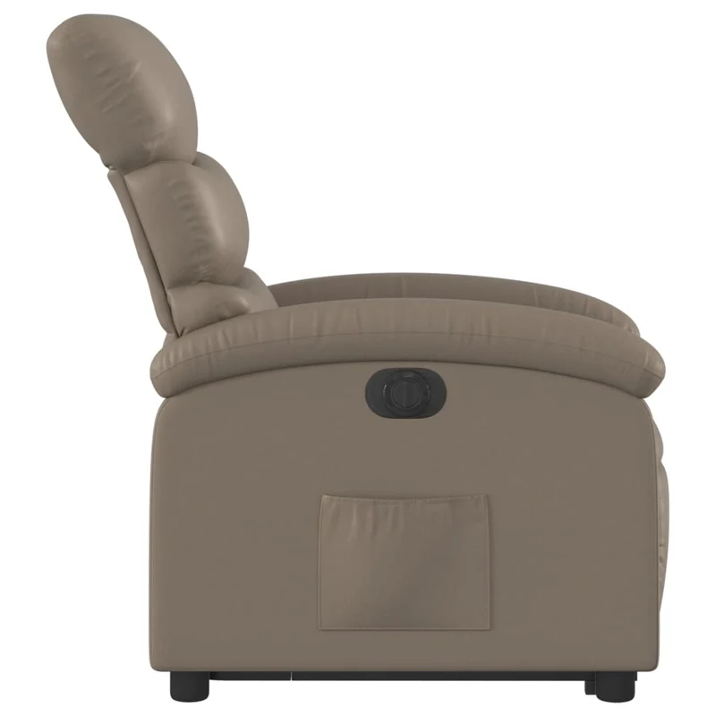 Fauteuil relax TV fonction de levage électrique très confortable en PVC couleur cappuccino DEC028250