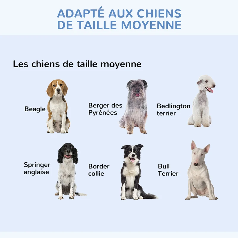 Cage de transport pliante pour chien 106 x 71,5 x 76 cm 2 portes plateau amovible pliable contemporain en acier noir 21_0007205