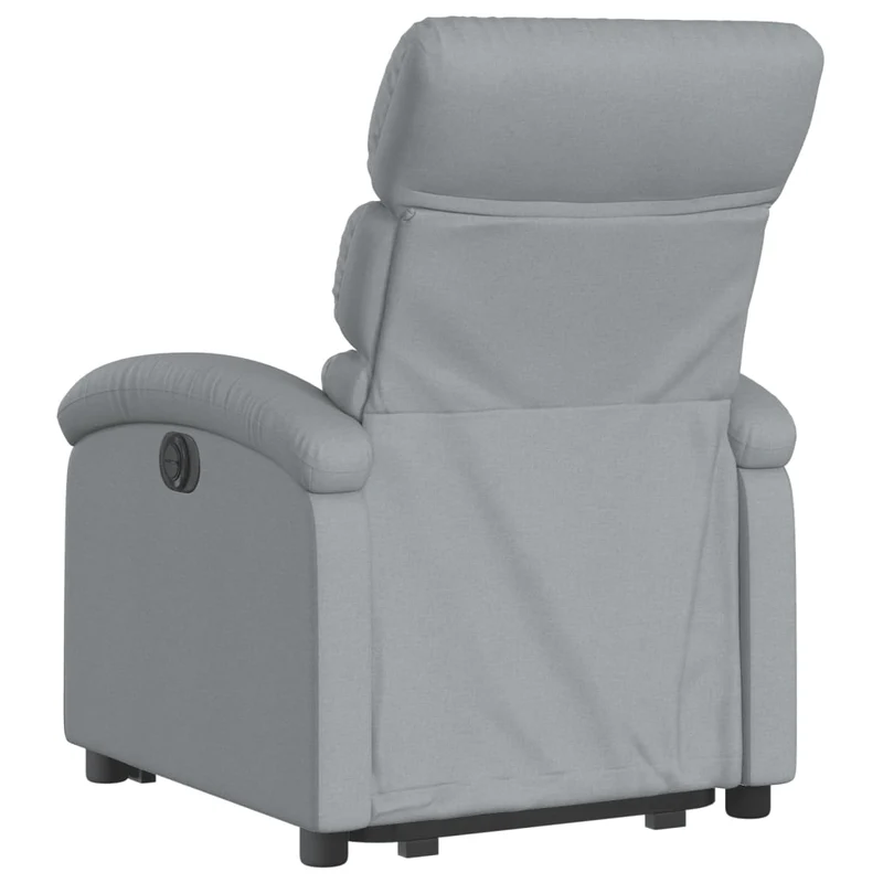 Fauteuil relax TV fonction de levage électrique très confortaben tissu gris clair DEC028318