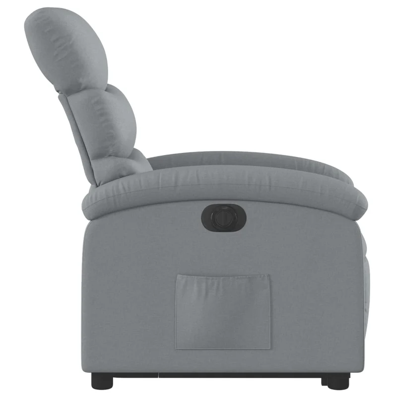 Fauteuil relax TV fonction de levage électrique très confortaben tissu gris clair DEC028318