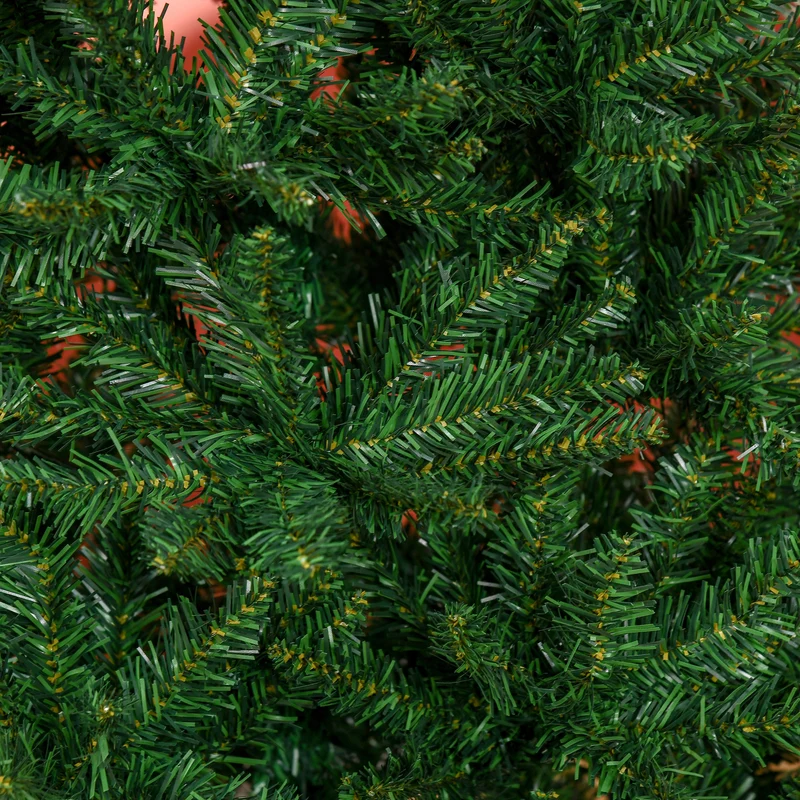 Sapin de noël artificiel 210 x 91 x 55 cm montage rapide branches denses sans perte d'aiguilles classique en PVC vert 21_0001215