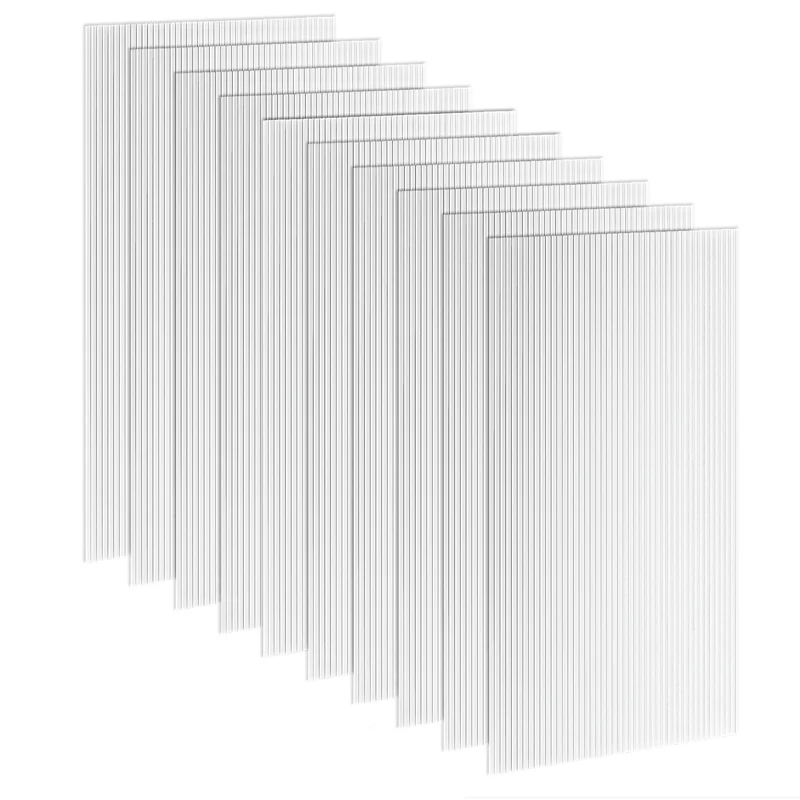 Panneau alvéolaire pour serre 120 x 60 x 0.4 cm isolation haute performance anti uv moderne en polycarbonate transparent 21_0005664